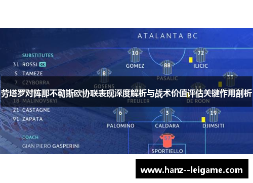 劳塔罗对阵那不勒斯欧协联表现深度解析与战术价值评估关键作用剖析